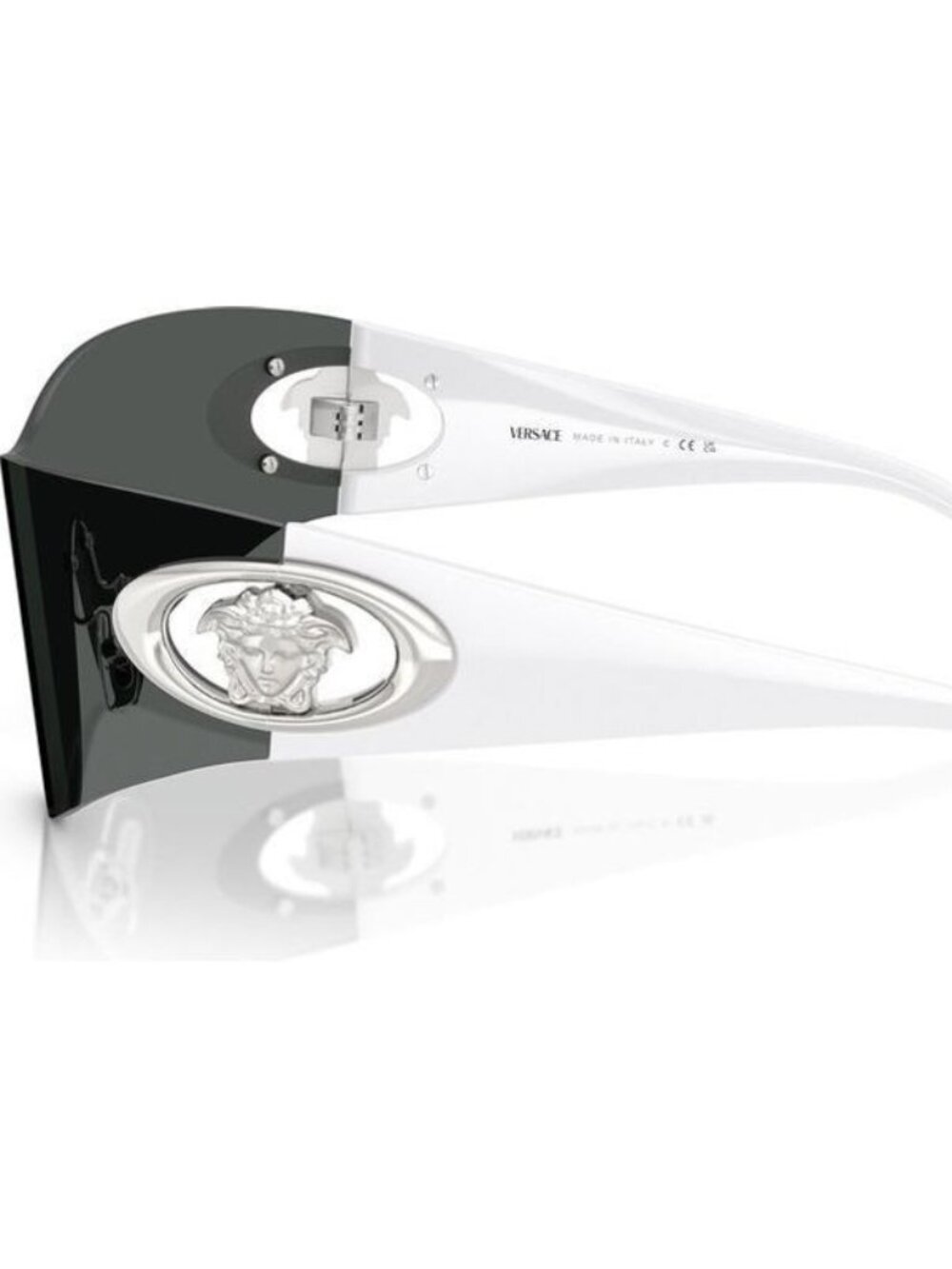 NEW VERSACE VE2280 1000/87 WHITE DARK GREY SUNGLASSES AUTHENTIC - Picture 5 of 6